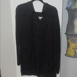 Charcoal hooded cardigan Merona